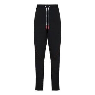 Pantalones deportivos de cordón rectos Off-White para hombre FW21, corte ajustado, negros