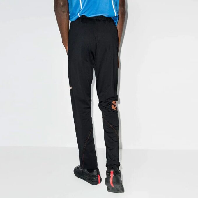 Pantalones deportivos de cordón rectos Off-White para hombre FW21, corte ajustado, negros