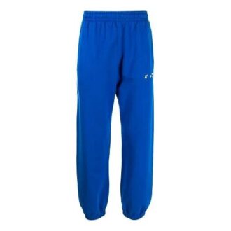 Pantalones deportivos de corte holgado con rayas SS21, azul