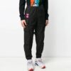 Pantalones deportivos de hombre Off-White de color liso con bolsillos cargo/pantalones/joggers de corte holgado en negro
