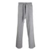 Pantalones deportivos de hombre Off-White de la colección SS22, de color liso, con cordones y corte holgado, en gris