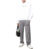 Pantalones deportivos de hombre Off-White de la colección SS22, de color liso, con cordones y corte holgado, en gris