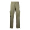 Pantalones deportivos de hombre Off-White FW21 de color liso con bolsillos cargo, corte holgado, marrones