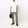 Pantalones deportivos de hombre Off-White FW21 de color liso con bolsillos cargo, corte holgado, marrones