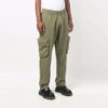 Pantalones deportivos de hombre Off-White FW21 de color liso con bolsillos cargo, corte holgado, marrones