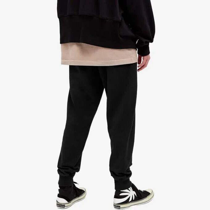 Pantalones deportivos de la colección primavera-verano 2021 con letras del logotipo, corte holgado, negros