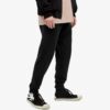 Pantalones deportivos de la colección primavera-verano 2021 con letras del logotipo, corte holgado, negros