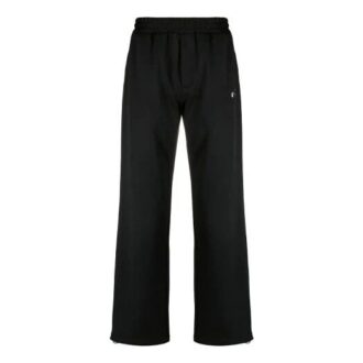 Pantalones deportivos informales con logotipo bordado de la colección primavera-verano 2021, versión en negro