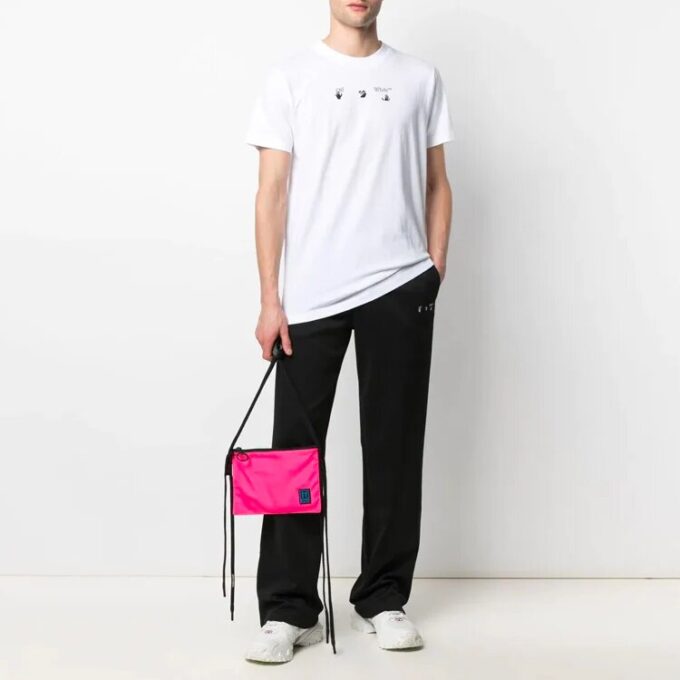 Pantalones deportivos informales con logotipo bordado de la colección primavera-verano 2021, versión en negro