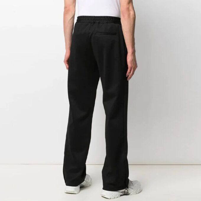 Pantalones deportivos informales con logotipo bordado de la colección primavera-verano 2021, versión en negro