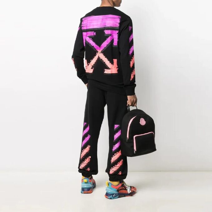 Pantalones deportivos informales para hombre Off-White FW21/Pantalones/Joggers negros