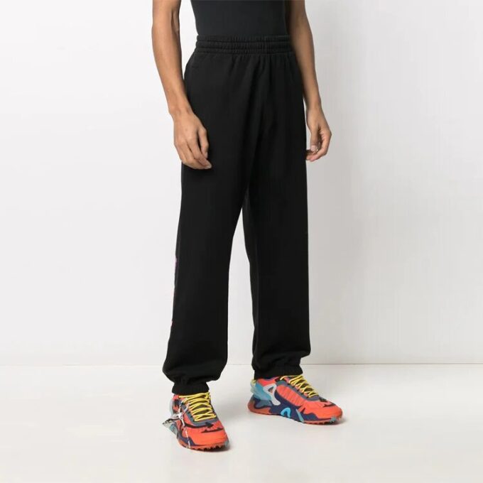 Pantalones deportivos informales para hombre Off-White FW21/Pantalones/Joggers negros