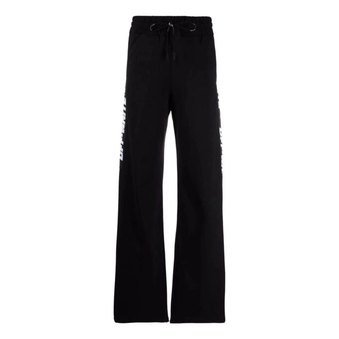 Pantalones deportivos Off-White con banda con el logotipo «Negro»