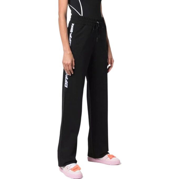 Pantalones deportivos Off-White con banda con el logotipo «Negro»