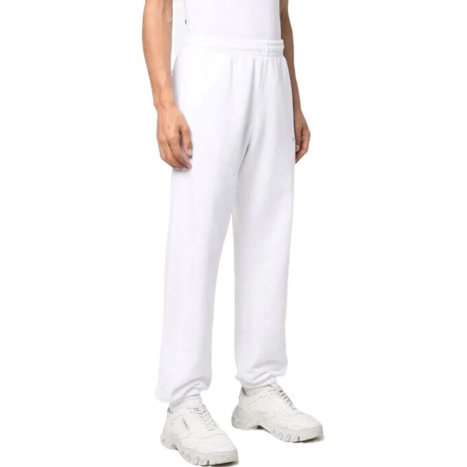 Pantalones deportivos Off-White para hombre, colección primavera-verano 2022, de color liso con estampado de flechas, corte holgado, color blanco