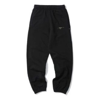 Pantalones deportivos Off-White para hombre con estampado de flechas, estilo jogger, negros