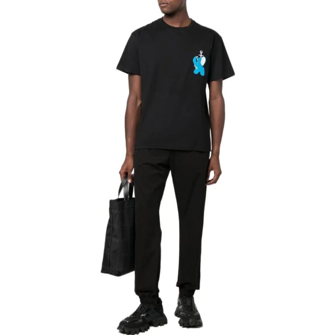 Pantalones deportivos Off-White para hombre de punto liso de tejido plano, con pies integrados, negros