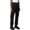 Pantalones deportivos Off-White para hombre de punto liso de tejido plano, con pies integrados, negros