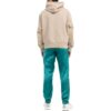 Pantalones deportivos Off-White para hombre FW22 con cintura elástica de satén y pies integrados, versión verde