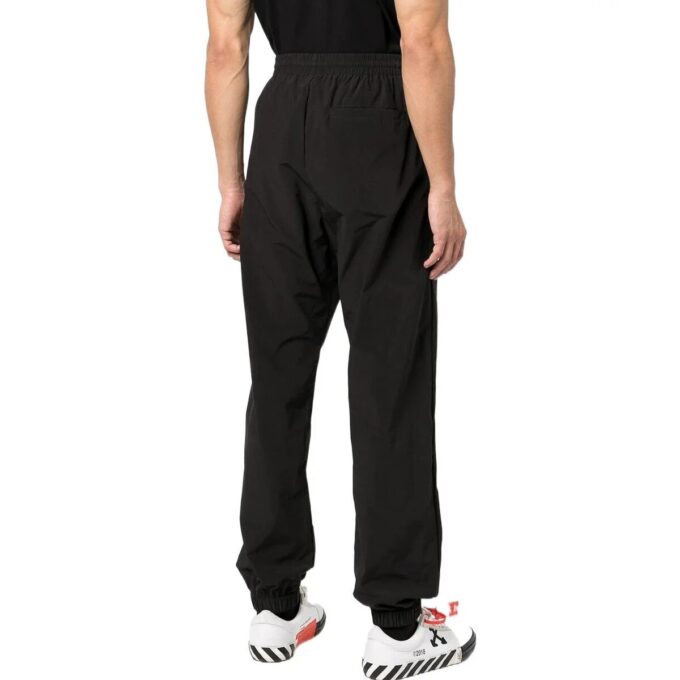 Pantalones deportivos Off-White para hombre FW22 con estampado de logotipo y diseño «Bundle Feet», negros
