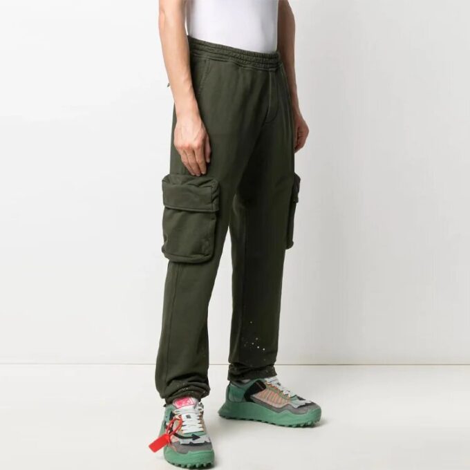 Pantalones deportivos oversize para hombre, temporada primavera-verano 2021, color verde