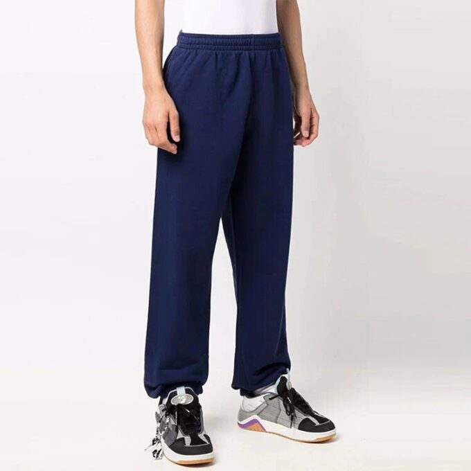 Pantalones deportivos/pantalones/joggers de hombre Off-White con estampado de Arrows, color liso, corte holgado, azul marino