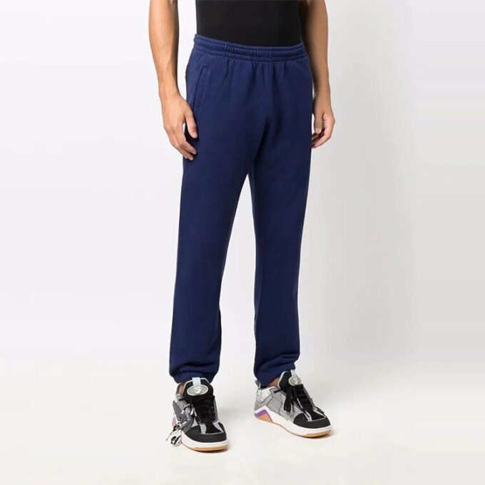 Pantalones deportivos/pantalones/joggers de hombre Off-White con estampado de Arrows y color liso, azul