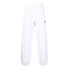 Pantalones deportivos/pantalones/joggers de hombre Off-White FW21 con estampado de Arrows, color liso, corte holgado, blancos