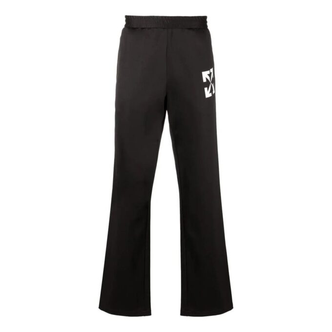 Pantalones deportivos/pantalones/joggers informales Off-White para hombre FW22 con estampado de flechas, color negro