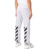 Pantalones deportivos/pantalones/joggers Off-White para hombre, colección primavera-verano 2022, con estampado icónico en sarga, versión gris claro