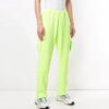 Pantalones deportivos/pantalones/joggers Off-White para hombre con bolsillos cargo y cintura elástica, verde fluorescente