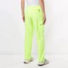 Pantalones deportivos/pantalones/joggers Off-White para hombre con bolsillos cargo y cintura elástica, verde fluorescente