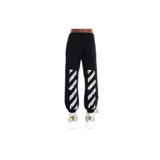 Pantalones deportivos/pantalones/joggers Off-White para hombre con estampado de logotipo, negro