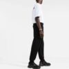 Pantalones deportivos/pantalones/joggers Off-White para hombre con logo y diseño liso, color negro