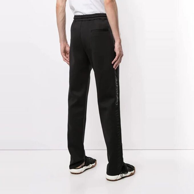 Pantalones deportivos/pantalones/joggers Off-White para hombre con logotipo lateral en negro