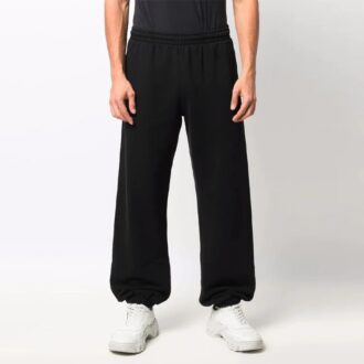 Pantalones deportivos/pantalones/joggers Off-White para hombre de la colección SS22 con rayas diagonales, color negro