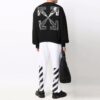 Pantalones deportivos/pantalones/joggers Off-White para hombre FW21 con cintura elástica, color blanco