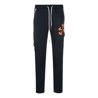 Pantalones deportivos/pantalones/joggers Off-White para hombre FW21 con estampado de Arrows, corte ajustado, negros