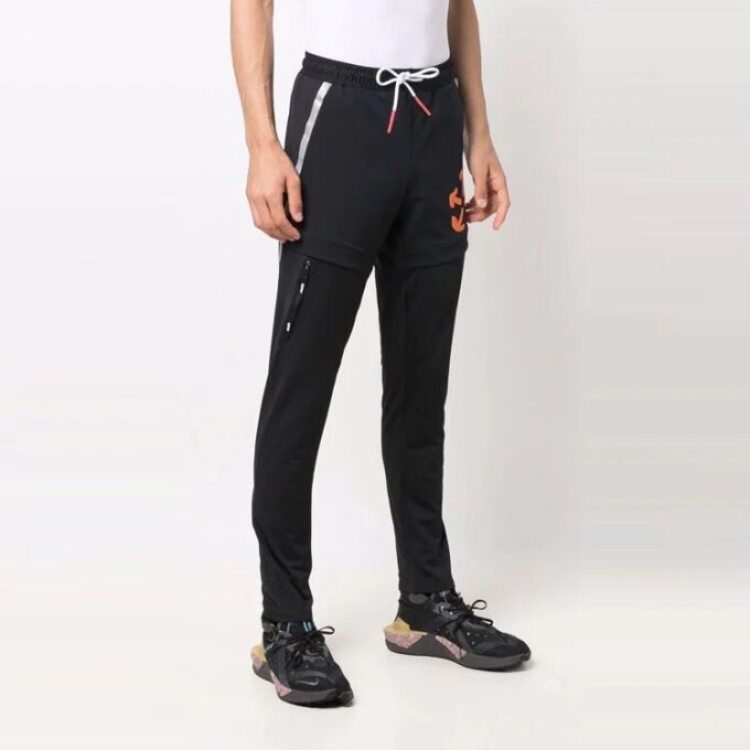 Pantalones deportivos/pantalones/joggers Off-White para hombre FW21 con estampado de Arrows, corte ajustado, negros