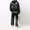 Pantalones deportivos/pantalones/joggers Off-White para hombre FW21 con estampado de Caravaggio, color negro