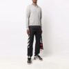 Pantalones deportivos/pantalones/joggers Off-White para hombre FW21 con logo y rayas diagonales, color negro