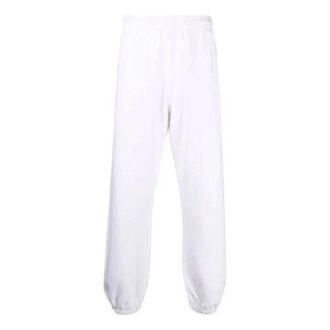 Pantalones deportivos/pantalones/joggers Off-White para hombre FW21 con logotipo, blancos
