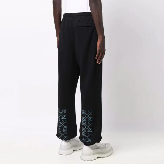 Pantalones deportivos/pantalones/joggers Off-White para hombre FW21 con logotipo, negros