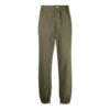 Pantalones deportivos/pantalones/joggers Off-White para hombre FW21 de color liso, corte holgado, verde