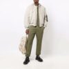 Pantalones deportivos/pantalones/joggers Off-White para hombre FW21 de color liso, corte holgado, verde