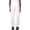 Pantalones deportivos/pantalones/joggers Off-White para hombre FW22 con estampado de logotipo, versión con pies, blancos