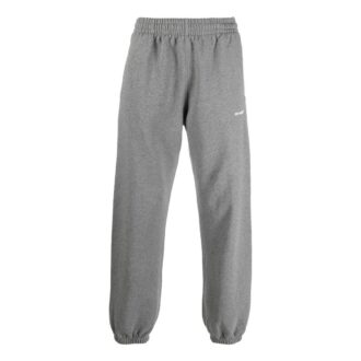 Pantalones deportivos/pantalones/joggers Off-White para hombre FW22 Wave Diag Logo Stripe Bundle Feet, color gris