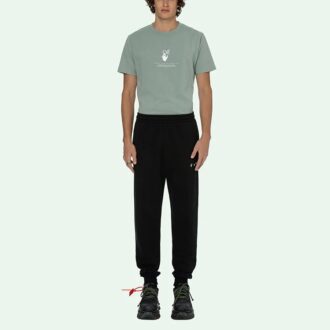 Pantalones deportivos/pantalones/joggers Off-White para hombre SS21 con logotipo en negro