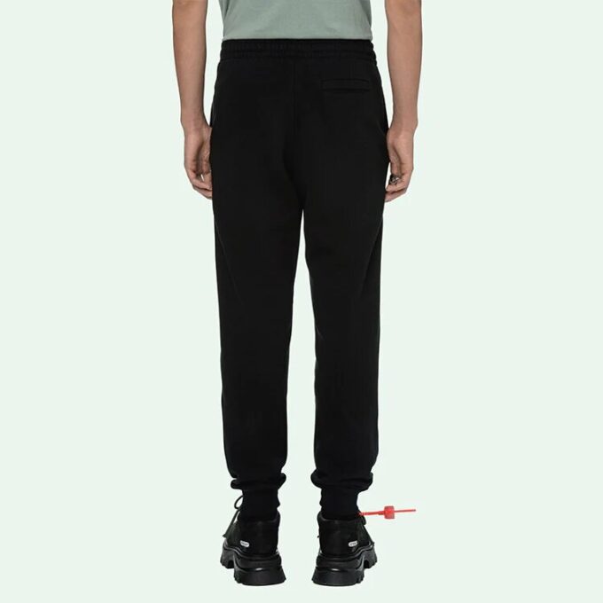 Pantalones deportivos/pantalones/joggers Off-White para hombre SS21 con logotipo en negro