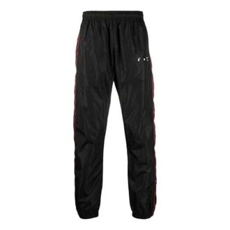 Pantalones deportivos/pantalones/joggers Off-White para hombre SS21 con logotipo, negros